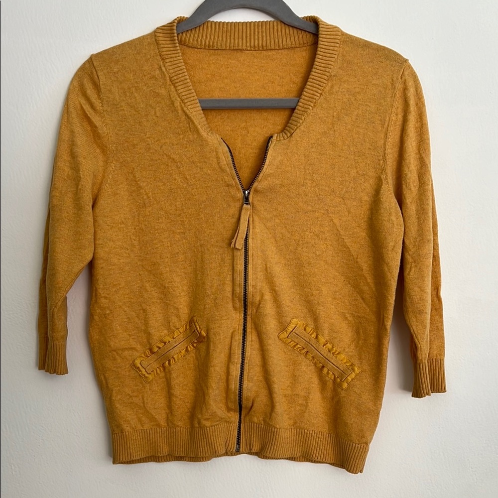 Mustard Yellow Women's Thin Cardigan